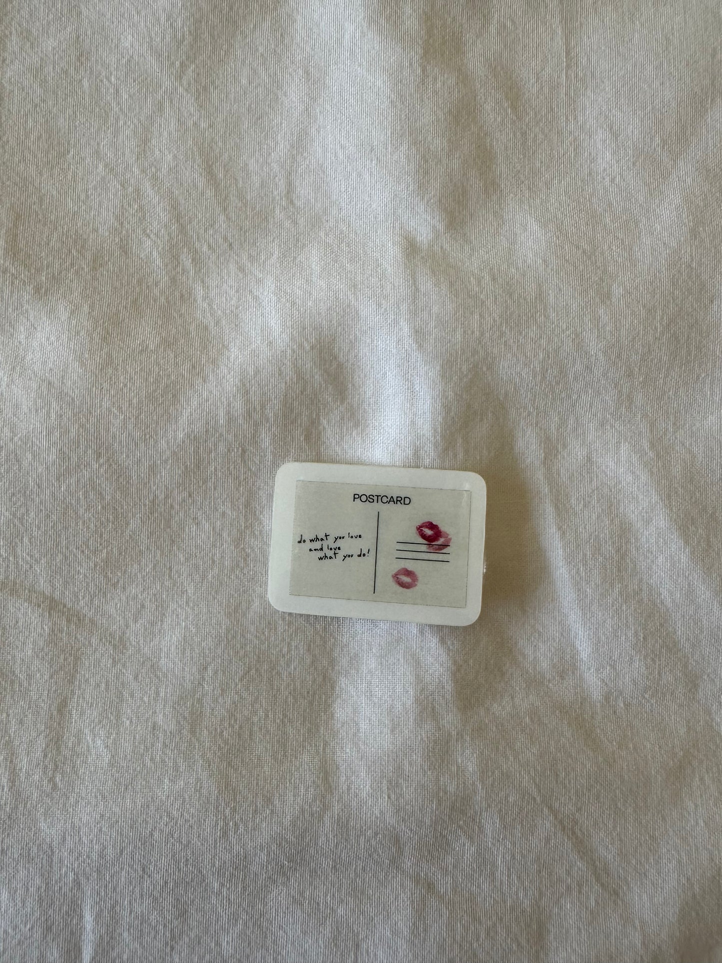 Postcard Clear Sticker