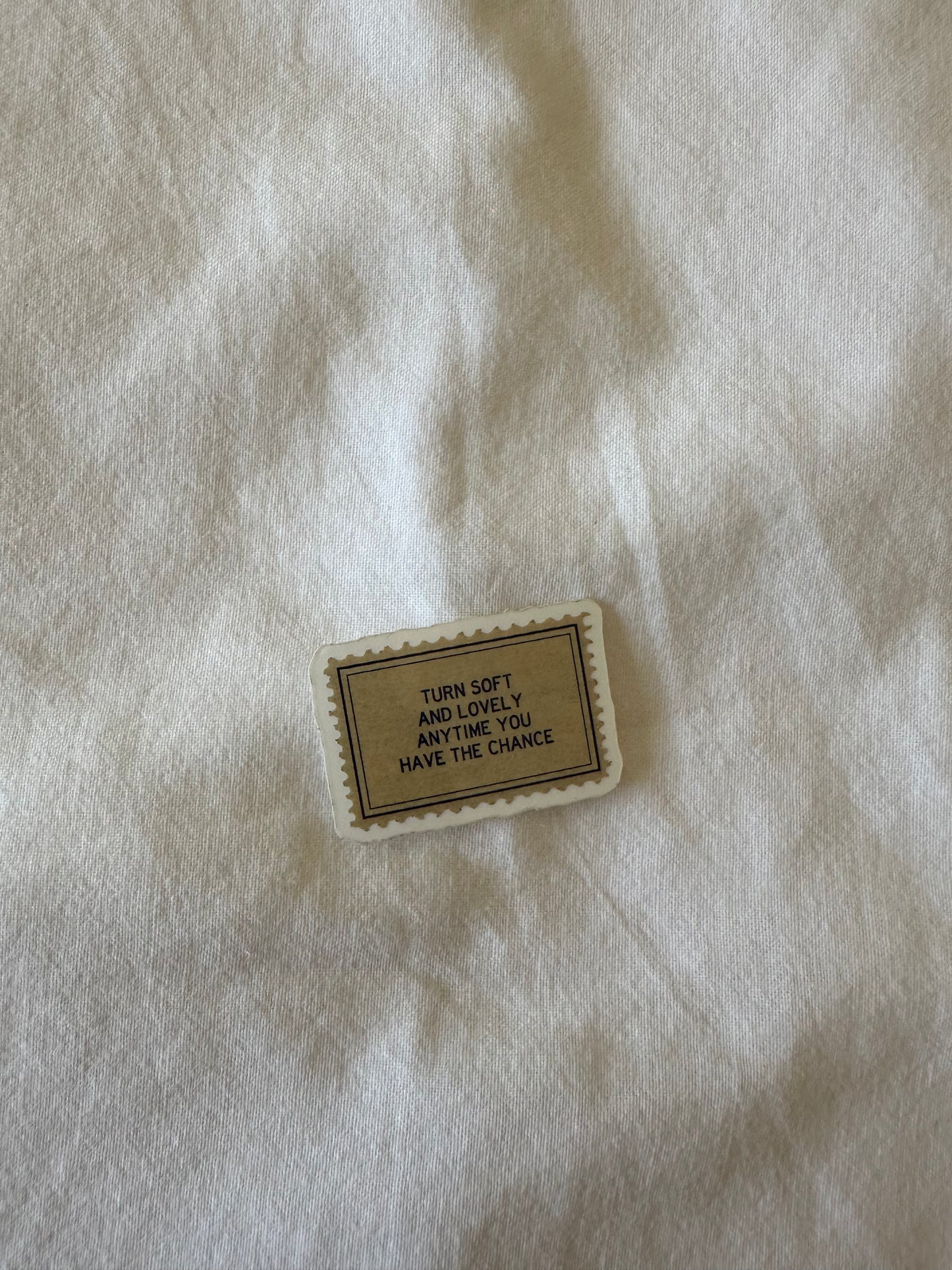 Turn Soft & Lovely Clear Stamp Sticker