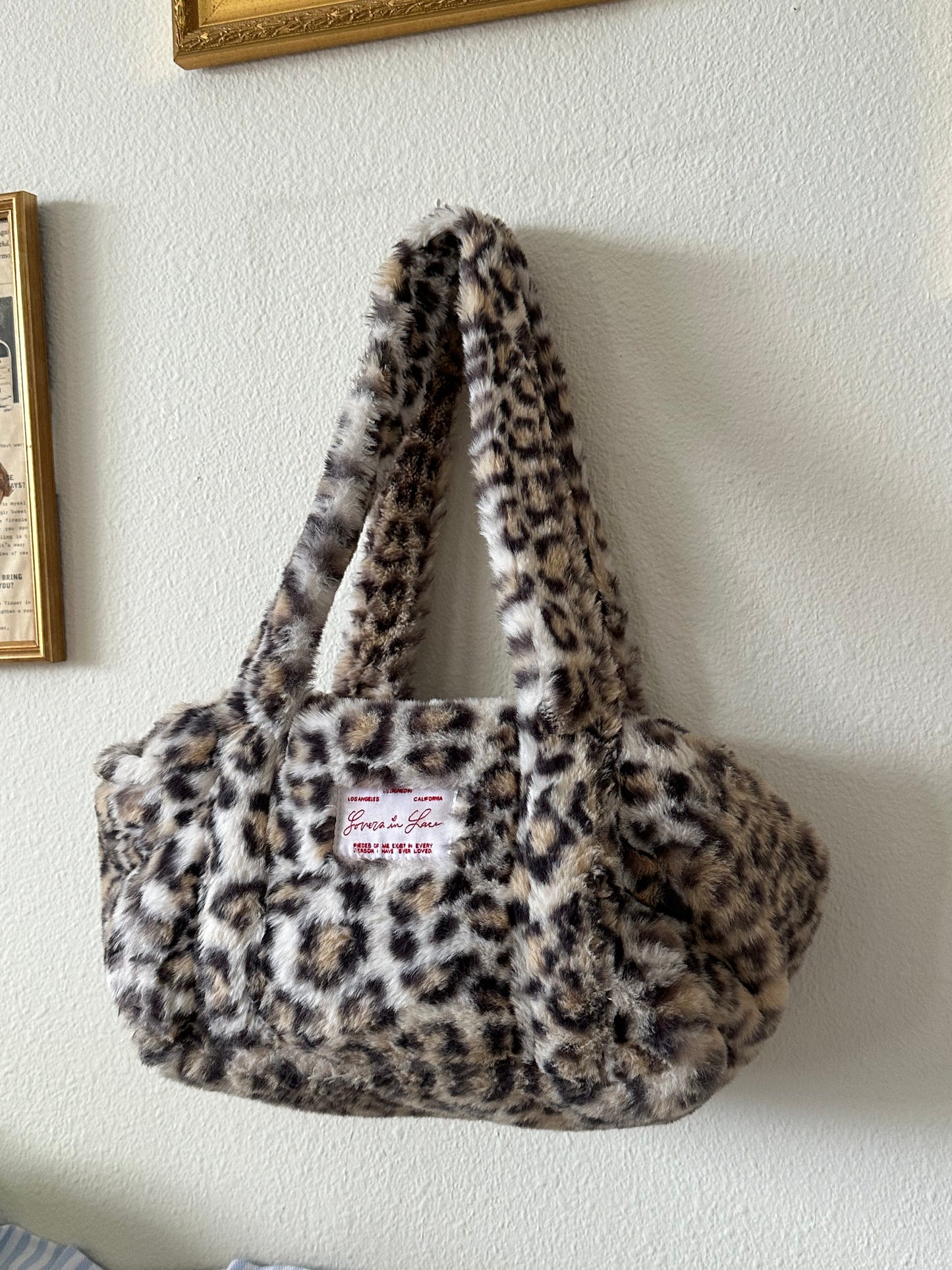 All The Love I've Carried Fur Cheetah Shoulder Bag