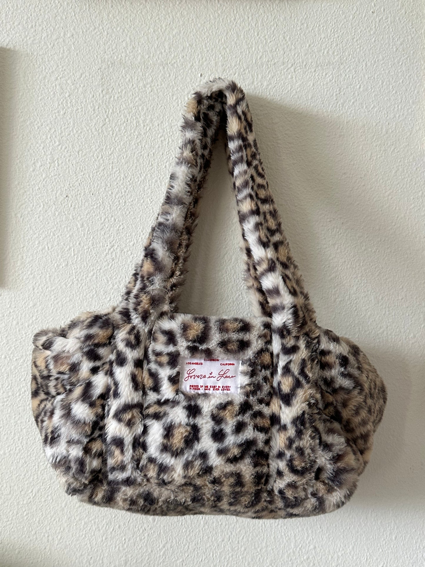 All The Love I've Carried Fur Cheetah Shoulder Bag