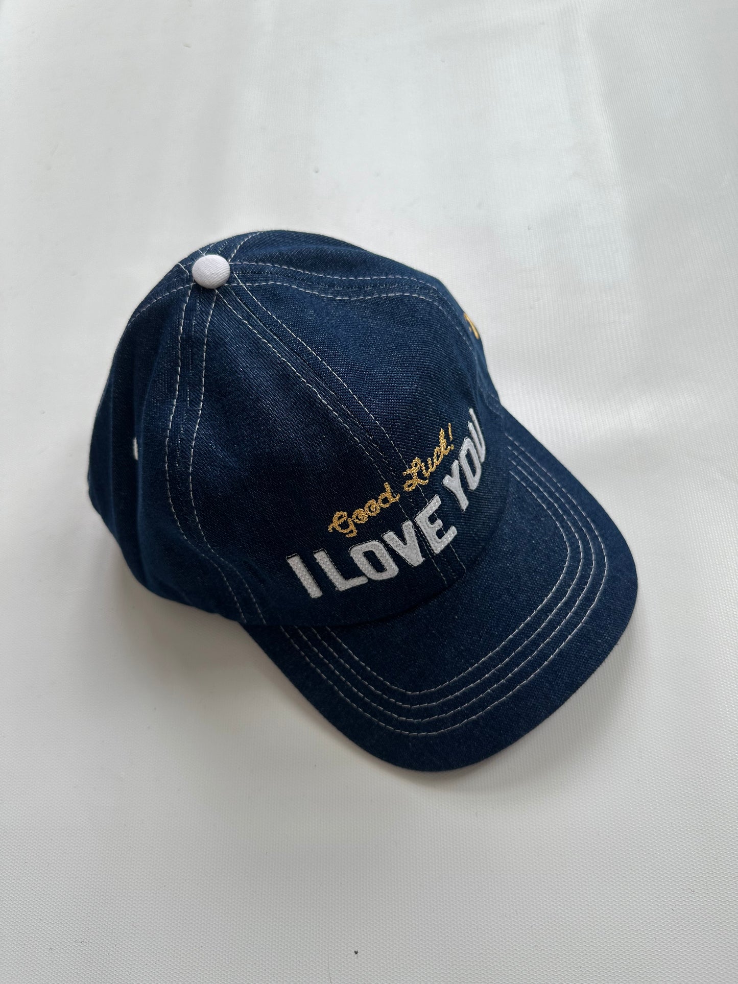 I Love You Denim Hat