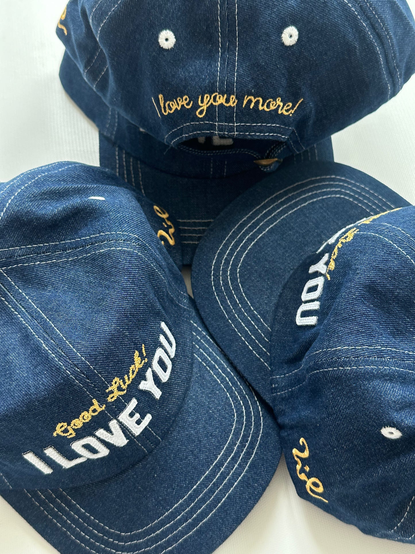I Love You Denim Hat