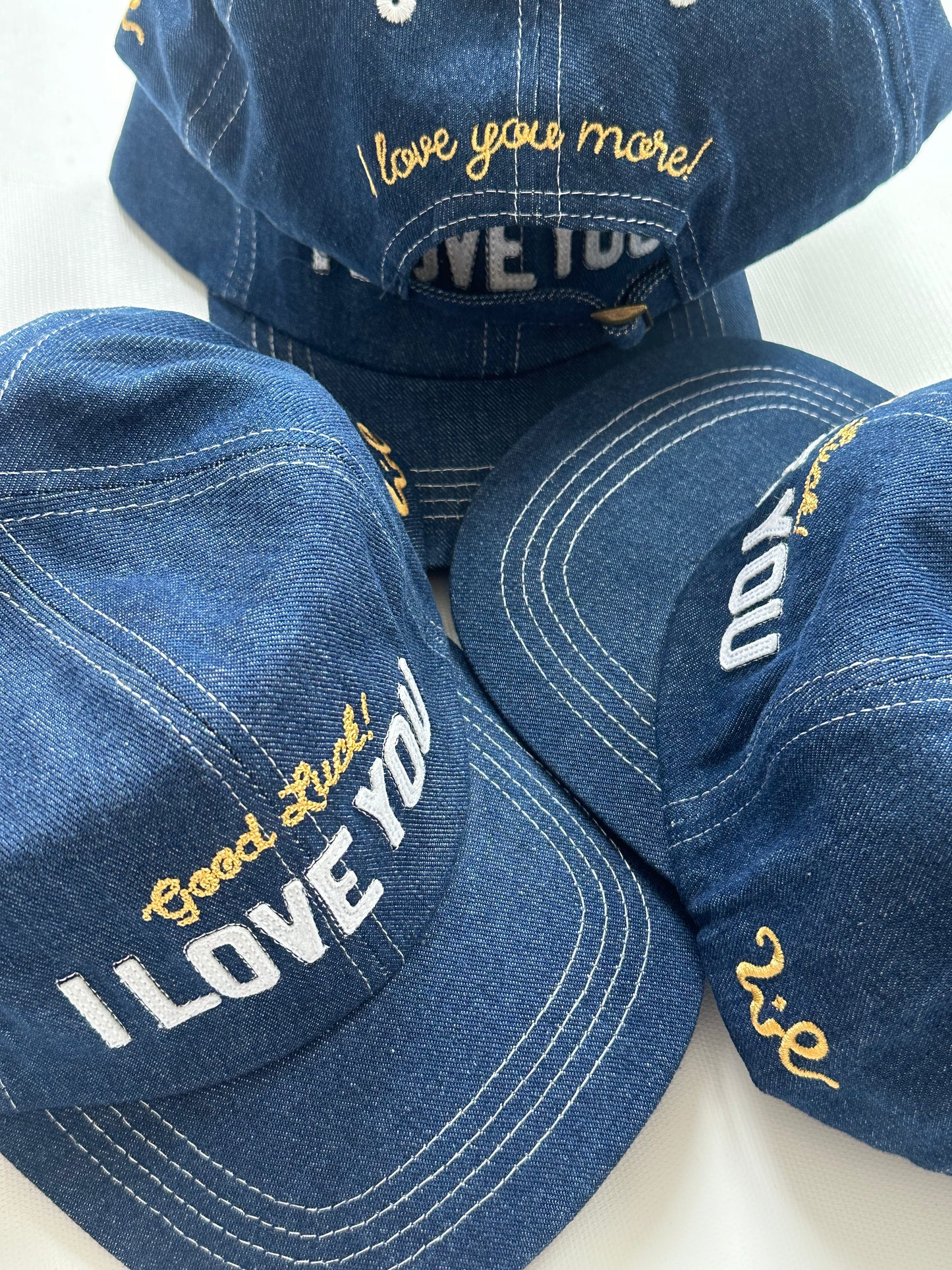 I Love You Denim Hat