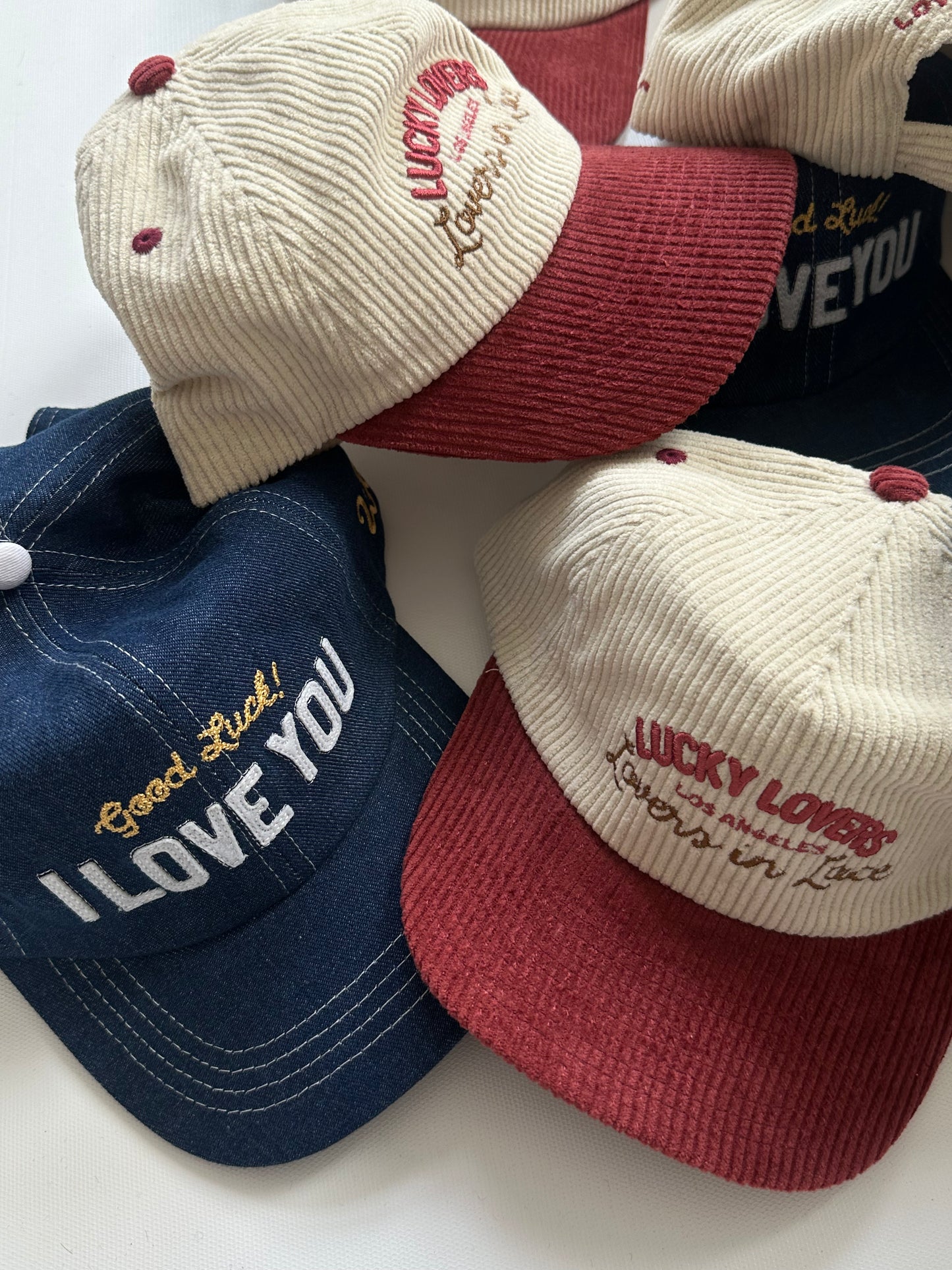 I Love You Denim Hat