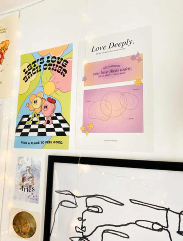 11x17 Let's Love Each Other Poster