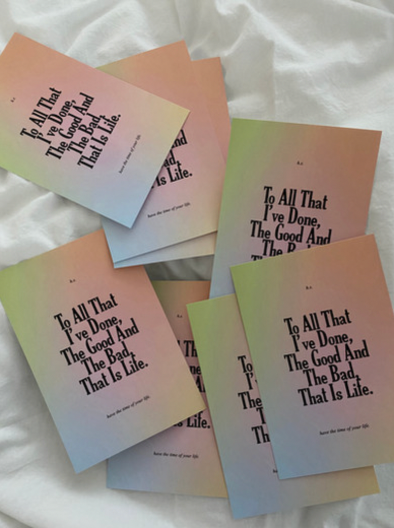 4x6 To All That I’ve Done Print