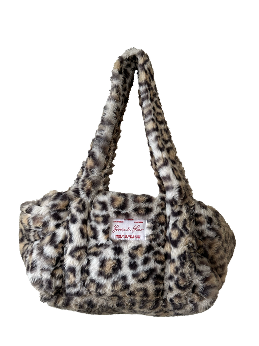 All The Love I've Carried Fur Cheetah Shoulder Bag