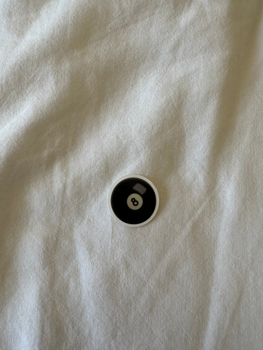 8 Ball Clear Sticker