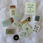 7 of Hearts Playing Card Clear Sticker