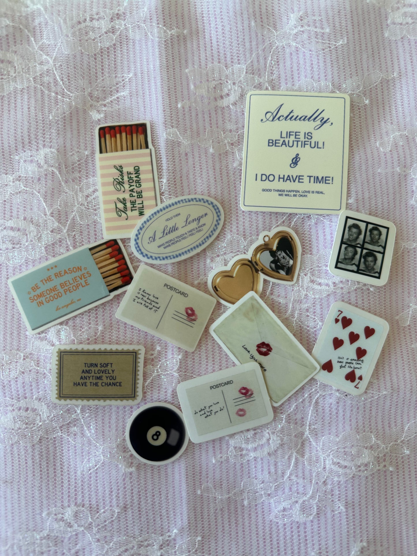 Turn Soft & Lovely Clear Stamp Sticker