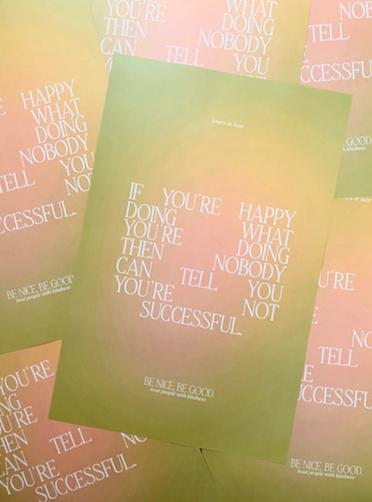11x17 If You're Happy Poster