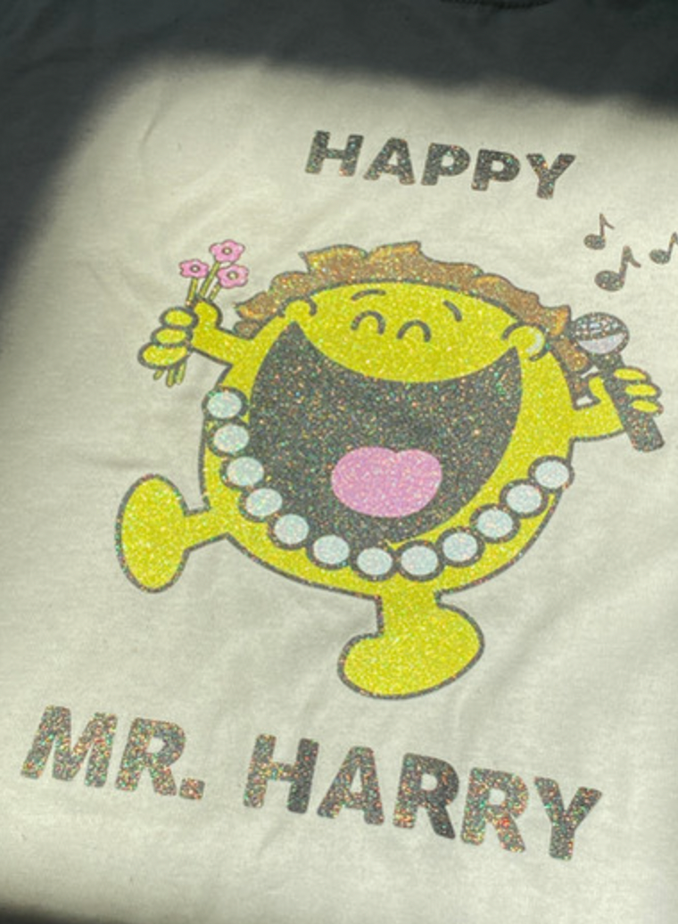 Little Mr. Harry Glitter Baby Tee