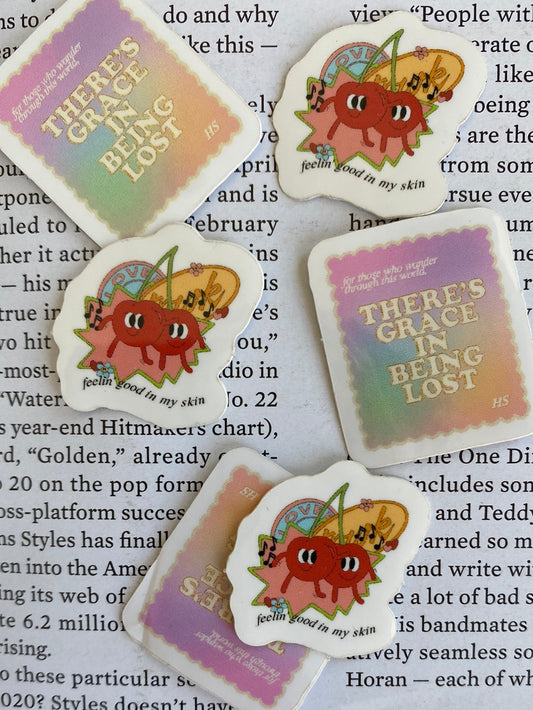 Dancing Cherries Sticker