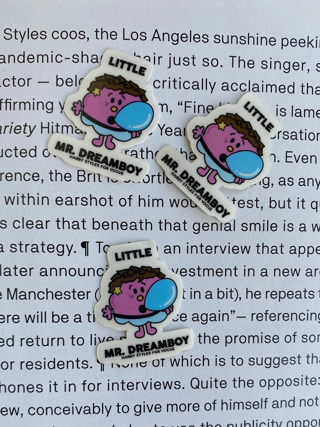 Little Mr. Dreamboy Clear Sticker