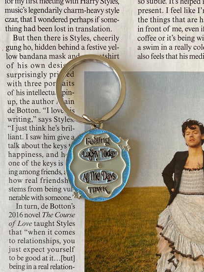 Feeling Lucky Glitter Keychain